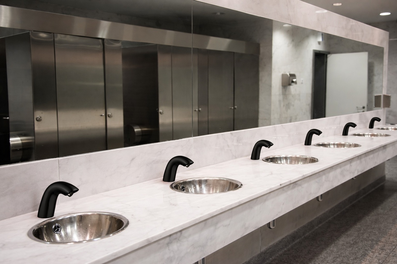 Touchless faucet infrared sensor concept for commercial restrooms